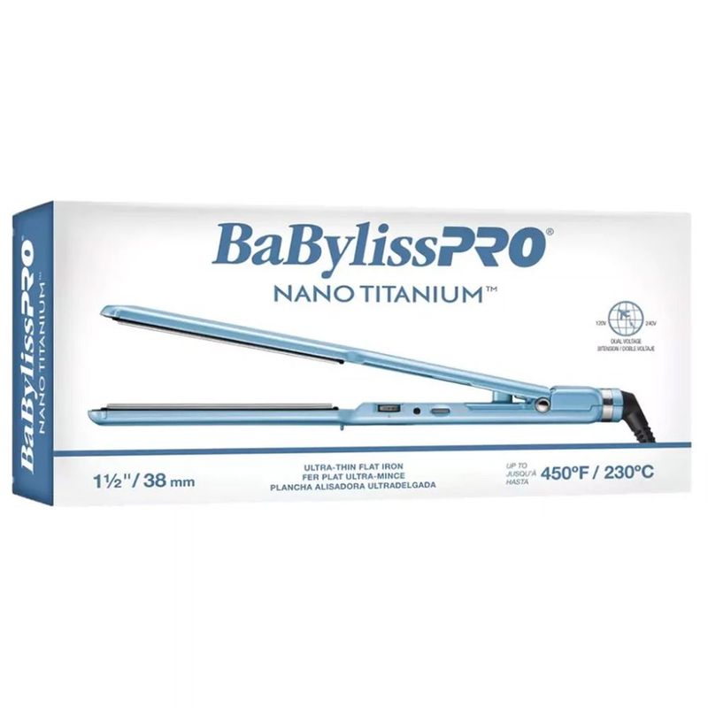 PLANCHA BABYLISS PRO NANO TITANIUM BNT4083TUZ BIVOLTAJE