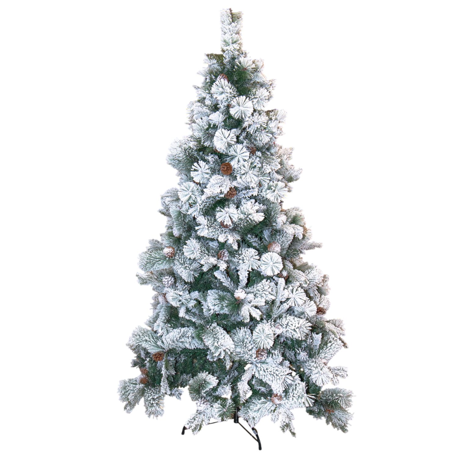 ÁRBOL DE NAVIDAD DE 2,1 M DE PE+PVC+PET  1200 RAMAS