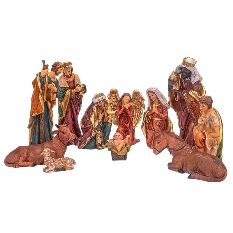 PESEBRE CON 12 PIEZAS DE 24CM