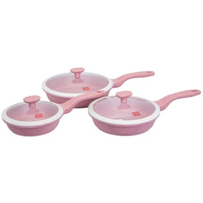JUEGO DE SARTEN INDUCCION UCC LIFE CON 6PZS PINK 