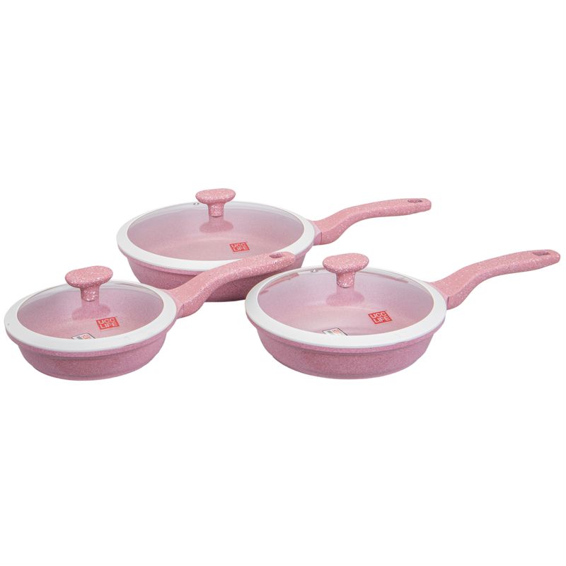 JUEGO DE SARTEN INDUCCION UCC LIFE CON 6PZS PINK 