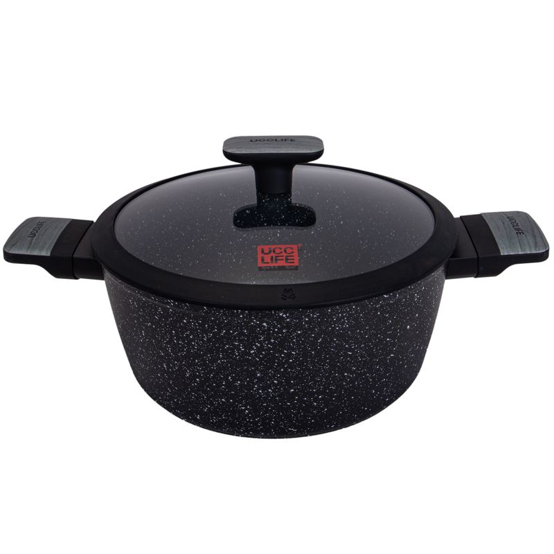 CACEROLA A INDUCCION UCC LIFE ANTIADHERENTE 4.6L 24CM 
