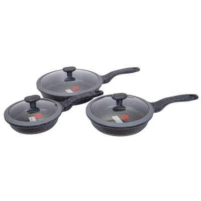 JUEGO DE SARTEN INDUCCION UCC LIFE CON 6PZS NEGRO