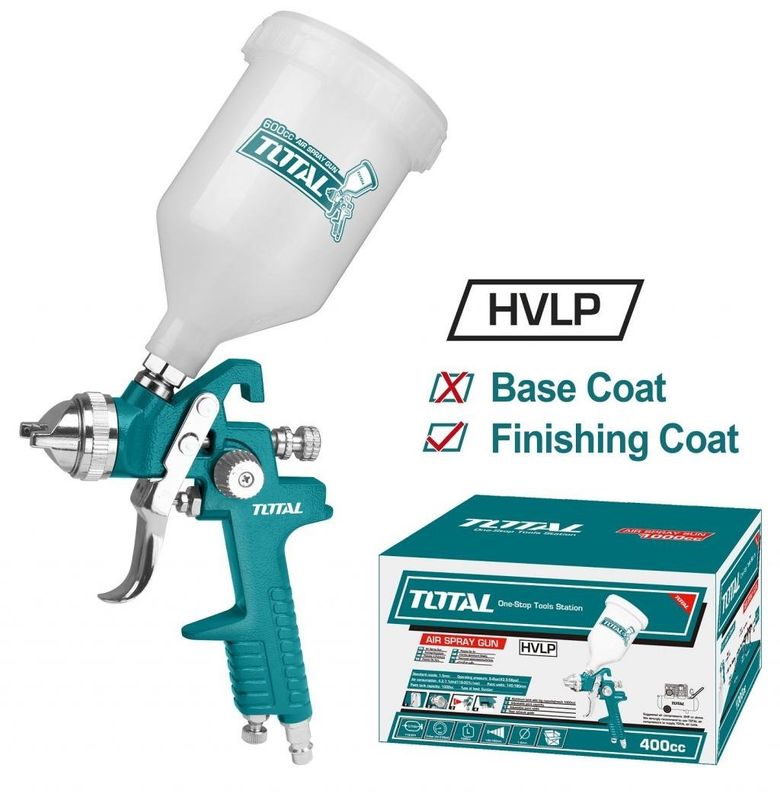PISTOLA PARA PINTAR TOTAL TAT10601 HVLP  600CC 1.4MM