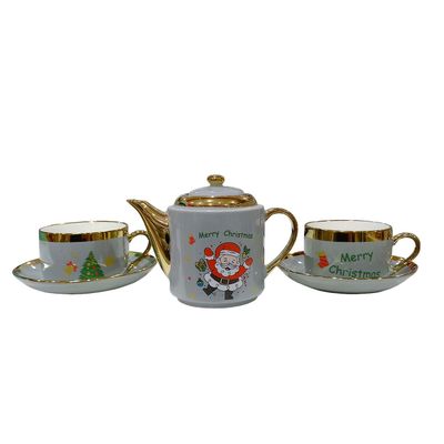 TETERA NAVIDEÑA CON TAZAS GRIS