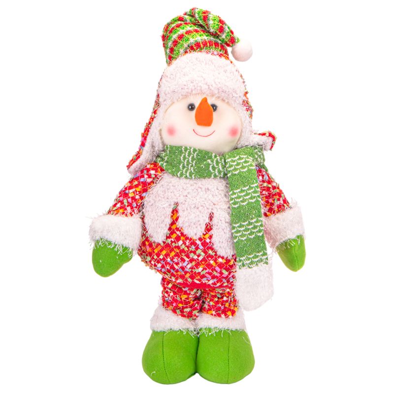 MUÑECO DE NIEVE CON GORRO 41CM HASTA 75CM