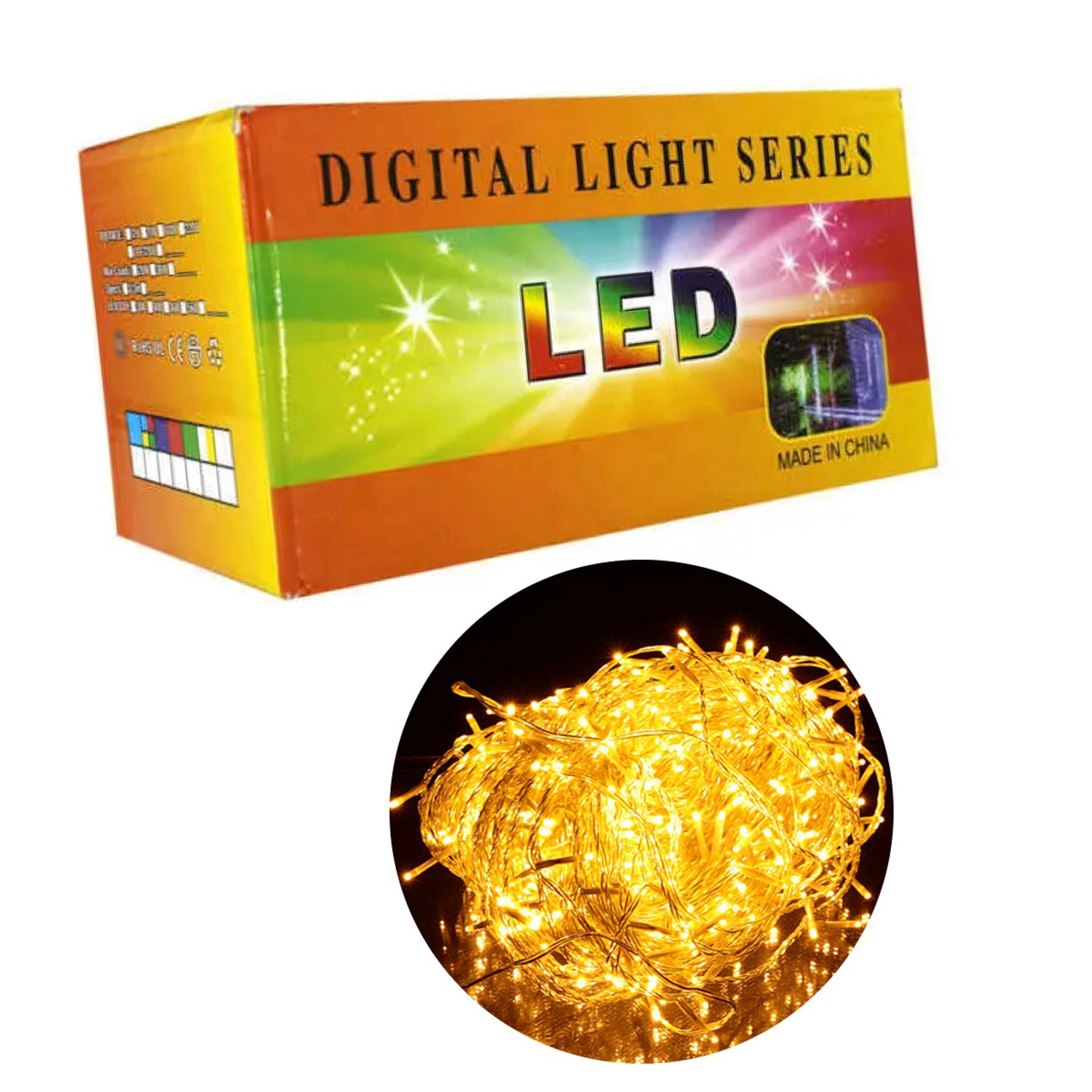 LUCES PISCA PISCA NAVIDEÑA 500LED 50M AMARILLO 110V