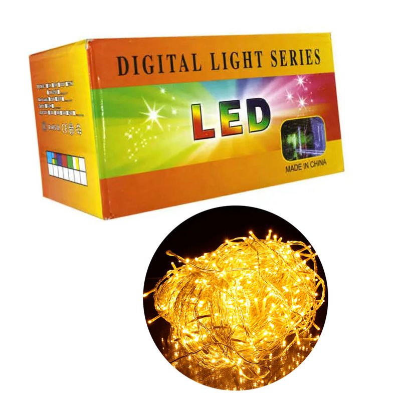 LUCES PISCA PISCA NAVIDEÑA 500LED 50M AMARILLO 110V