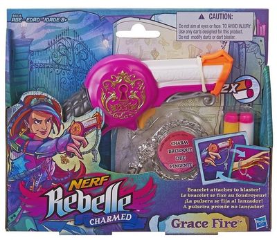 PISTOLA DE DARDOS HASBRO NERF REBELLE CHARMED GRACE FIRE