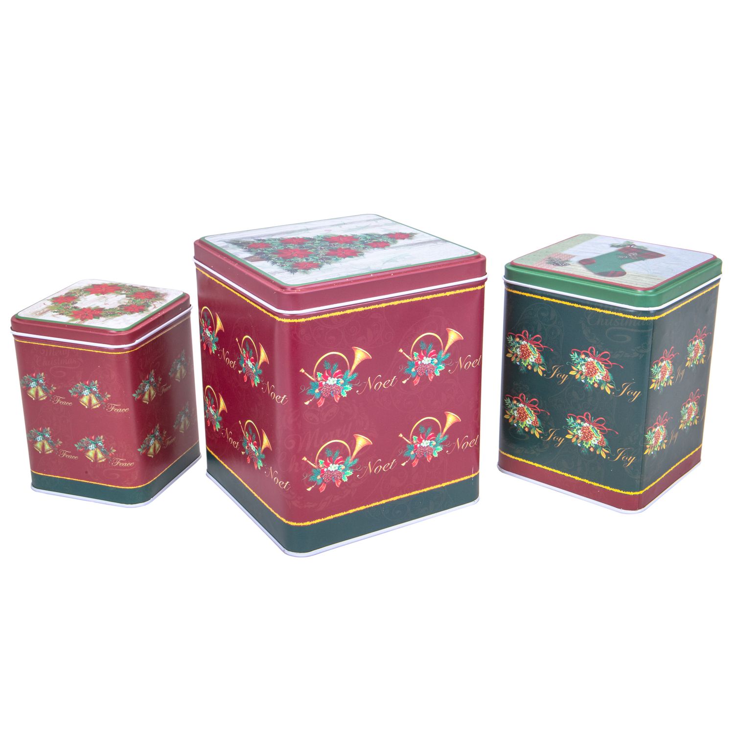 POTE DE LATA NAVIDEÑO 3 PZS