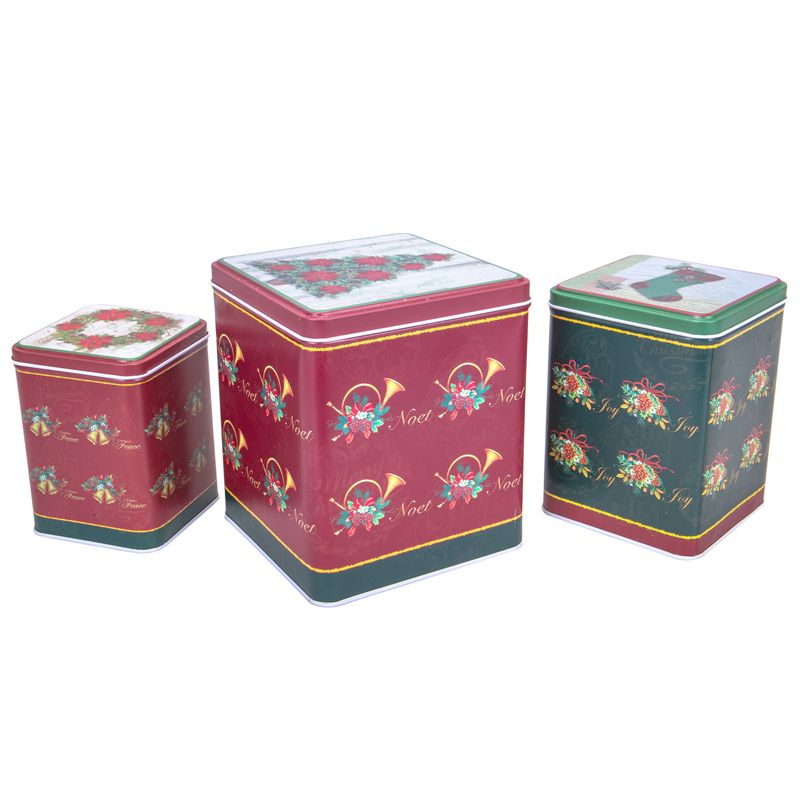 POTE DE LATA NAVIDEÑO 3 PZS