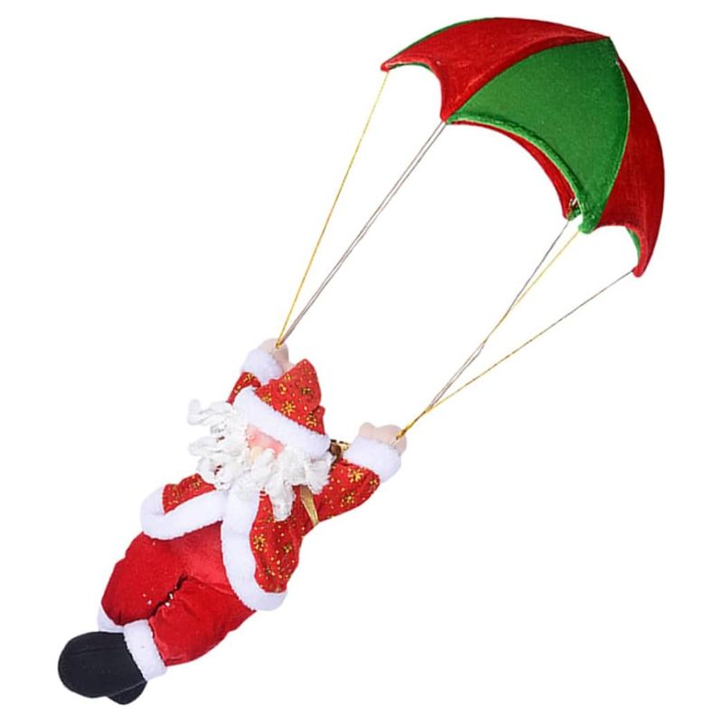 MUÑECO NAVIDEÑO PAPA NOEL EN PARACAIDAS 40CM