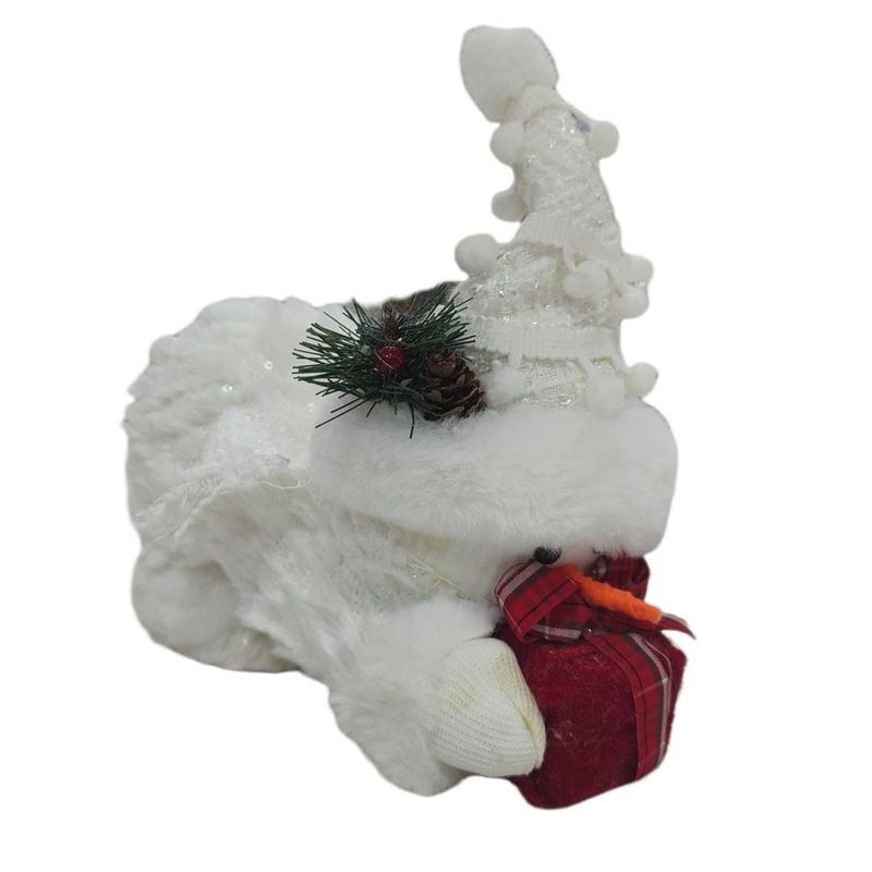 FIGURA NAVIDEÑA HOMBRE DE NIEVE 21X11X22CM