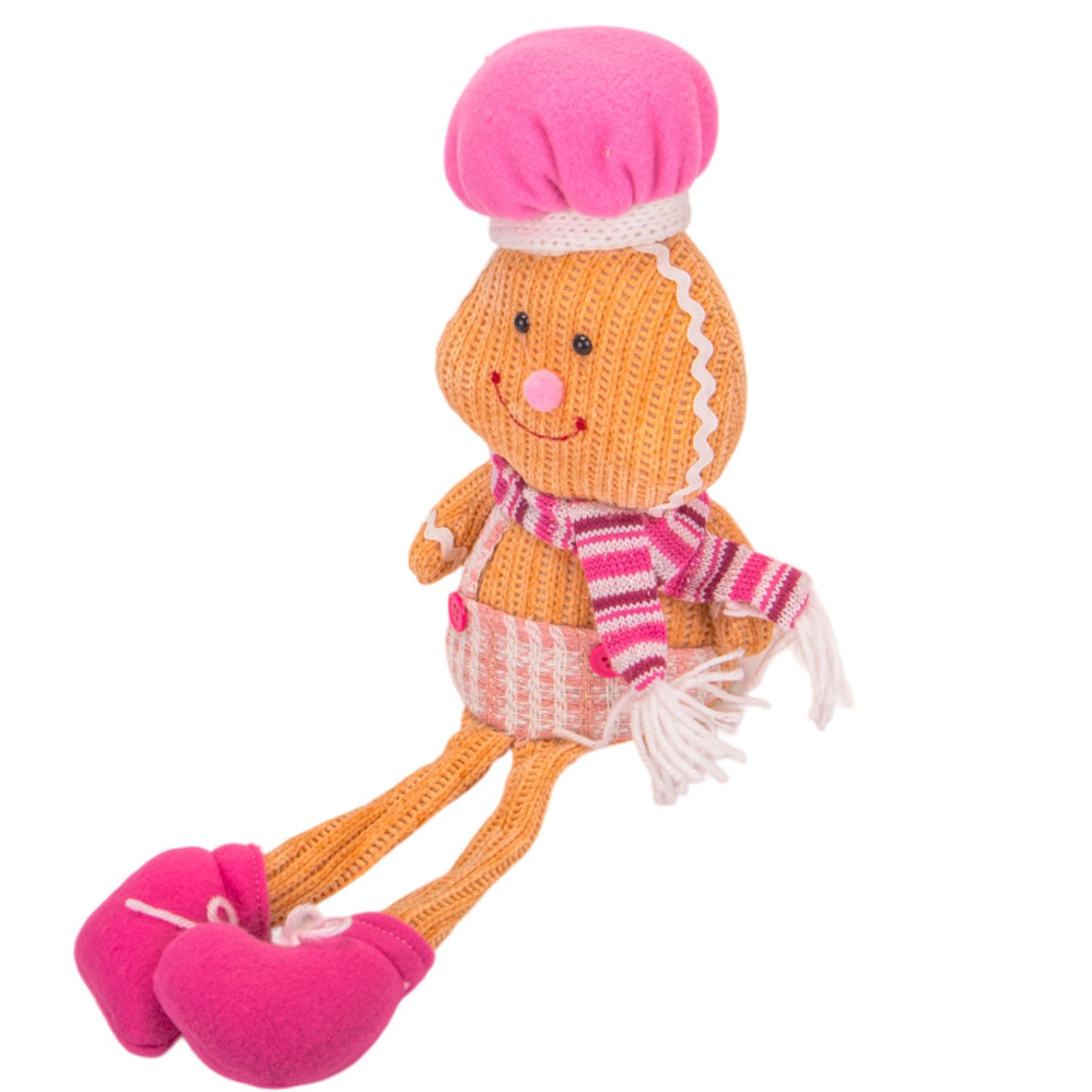 MUÑECA GALLETA JENGI NAVIDEÑO CON LUZ A PILA LR1130 44CM
