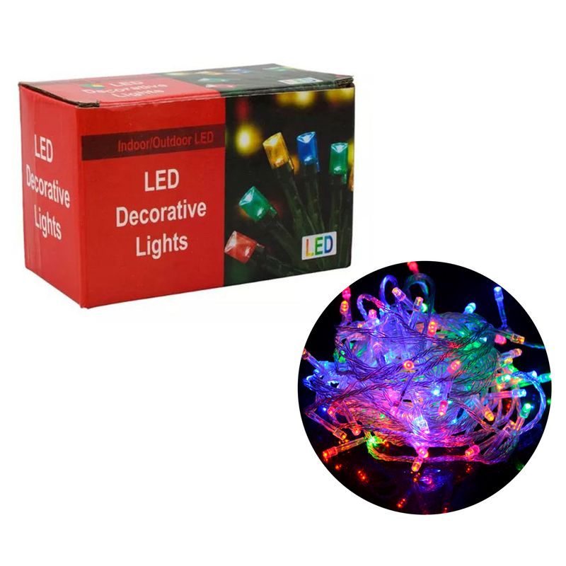 LUCES PISCA PISCA NAVIDEÑA 300LED 26M COLORIDO 220V