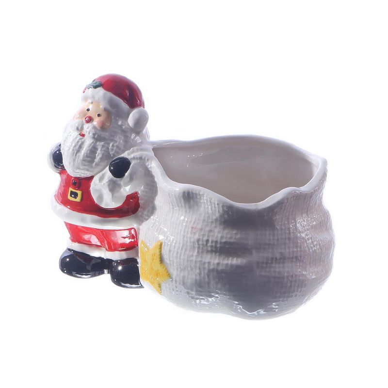 CUENCO DE DULCES DE NAVIDAD 20.4X12.7X13.7