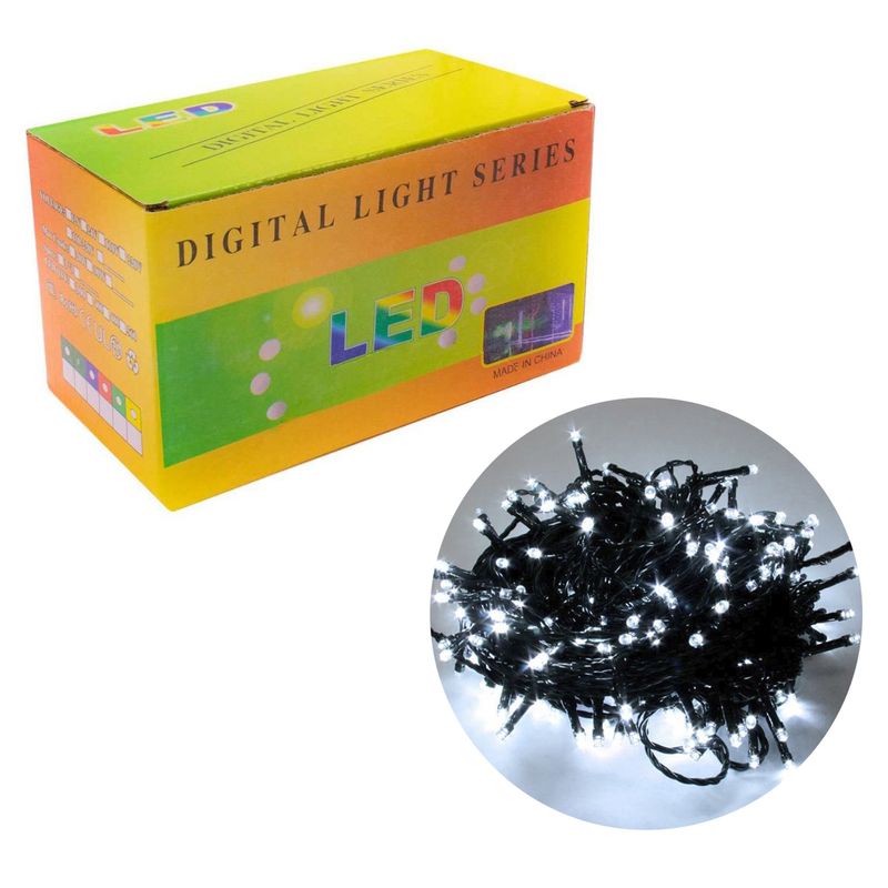 LUCES PISCA PISCA NAVIDEÑAS 300L 127V BLANCO 