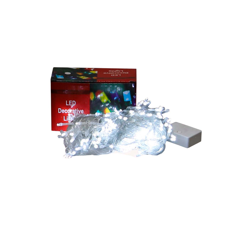 LUCES PISCA PISCA NAVIDEÑA 300LED 26M BLANCO 220V