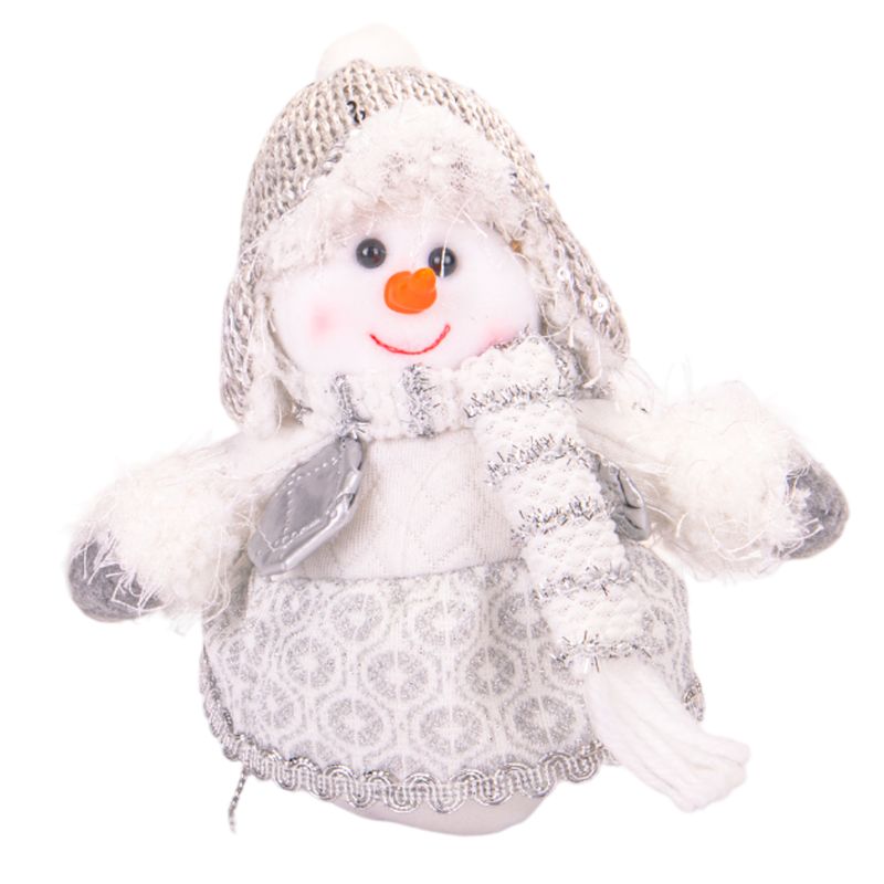MUÑECO DE NIEVE 15CM GRIS