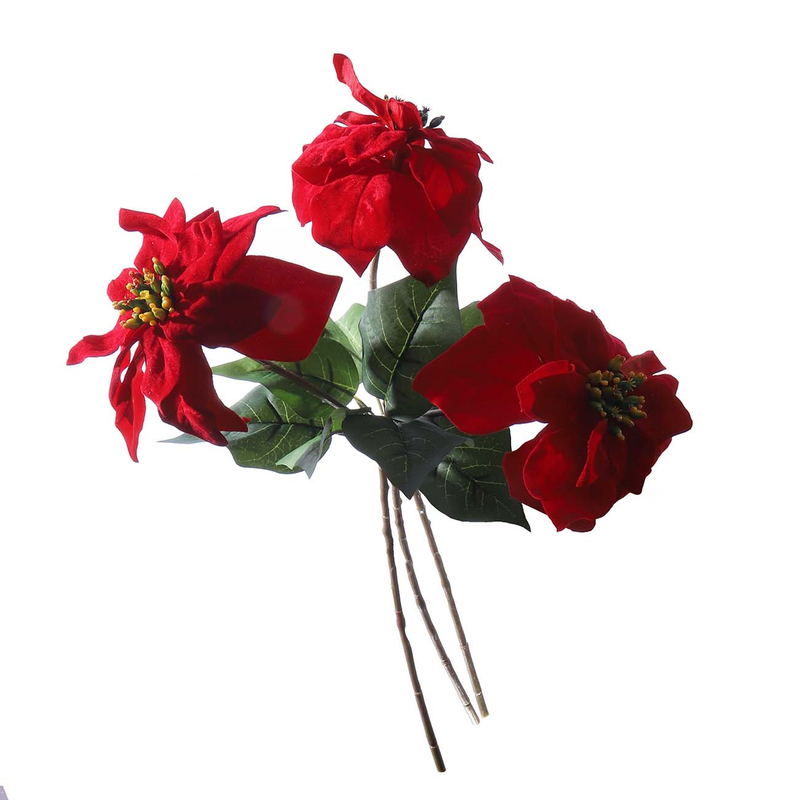 FLOR NAVIDEÑA 4.5CM