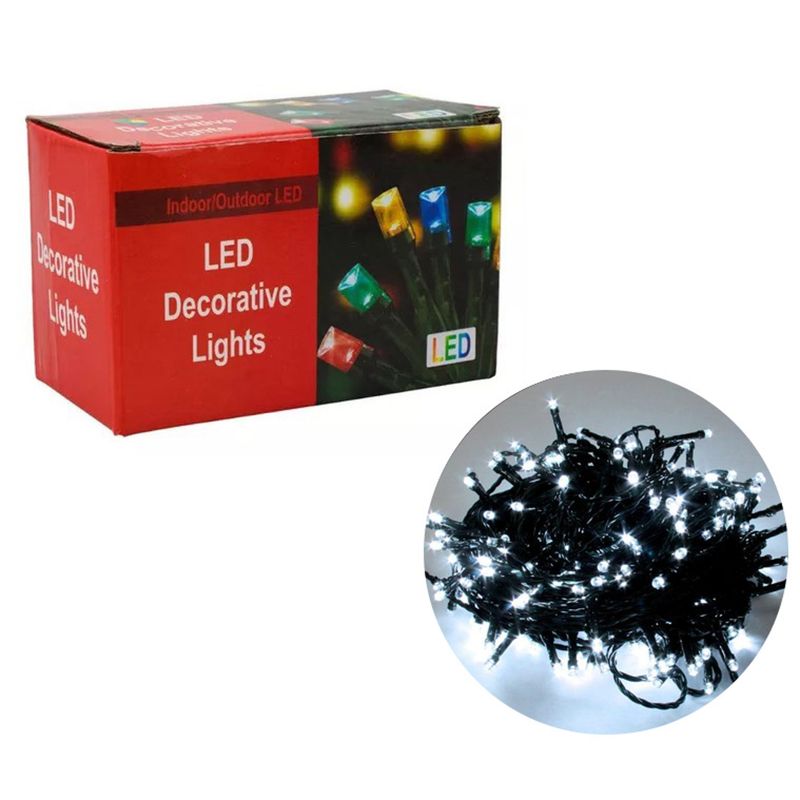 LUCES PISCA PISCA NAVIDEÑAS 200L 127V BLANCO 