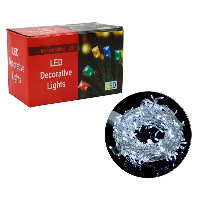 LUCES PISCA PISCA NAVIDEÑA 200LED 16M BLANCO 220V