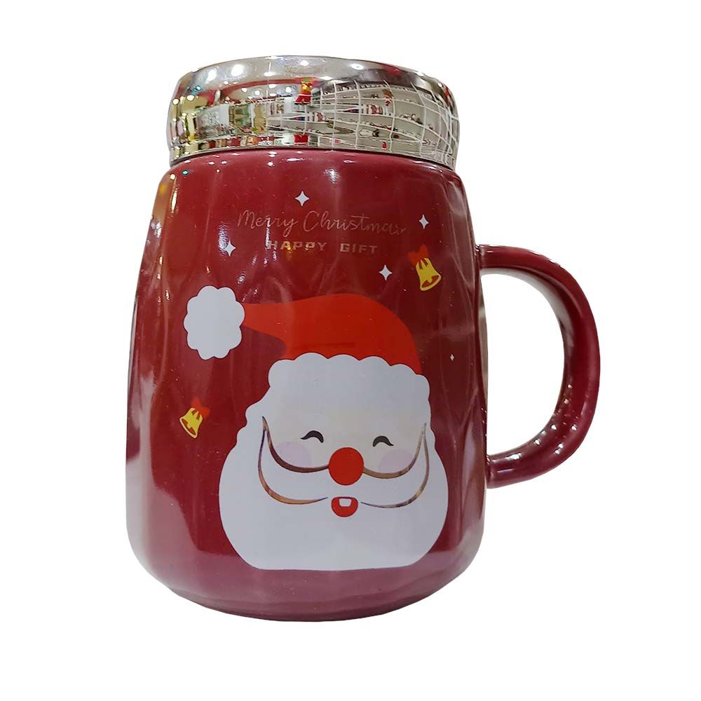 TAZA NAVIDEÑA ROJO 7X12.7CM 540ML