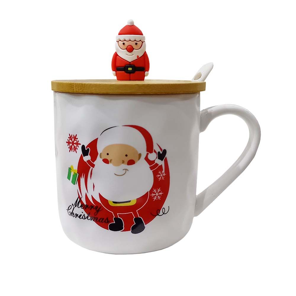 TAZA NAVIDEÑA PAPA NOEL 13X8.8CM 350ML