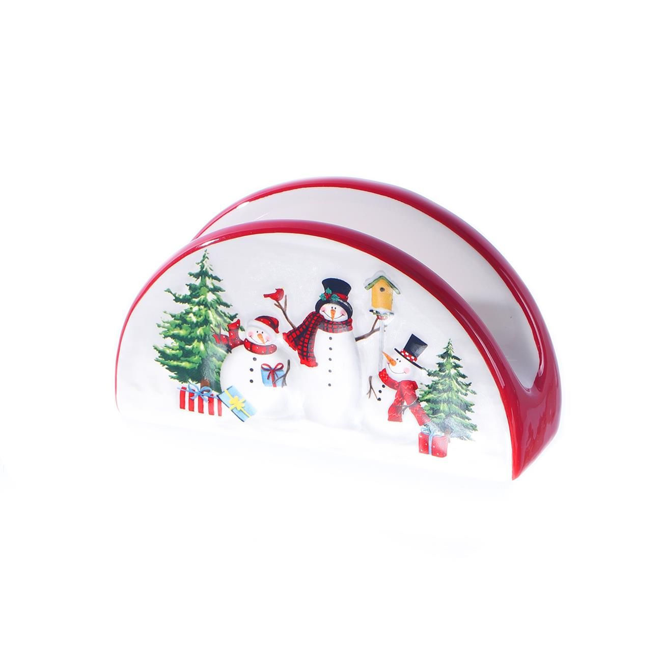 SERVILLETERO NAVIDEÑO DE CERÁMICA