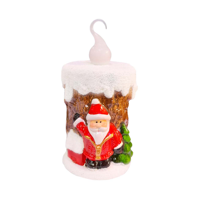 VELA NAVIDEÑA DE PORCELANA PAPANOEL