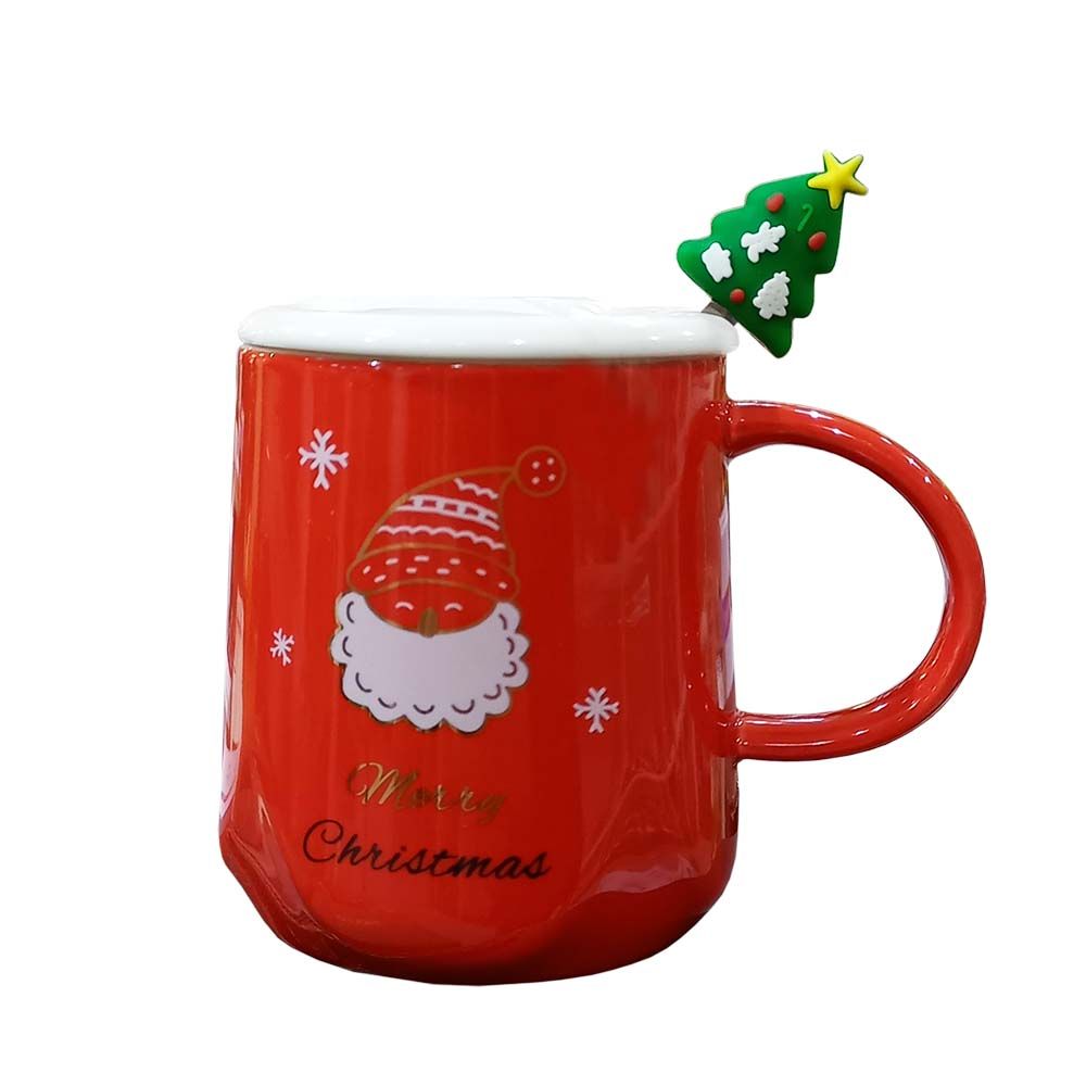 TAZA NAVIDEÑA ROJO