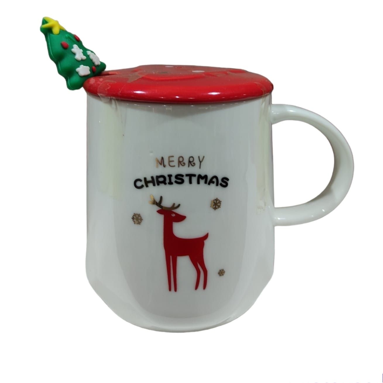 TAZA PORCELANA NAVIDEÑA RENO 