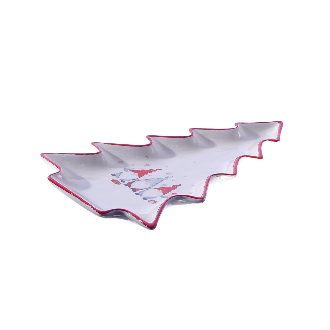 PLATO NAVIDEÑO CERAMICA ARBOL 24.8X16.8X2.5