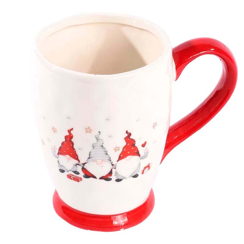 TAZA NAVIDEÑA DE CERAMICA 13.8X9.5X12.8CM