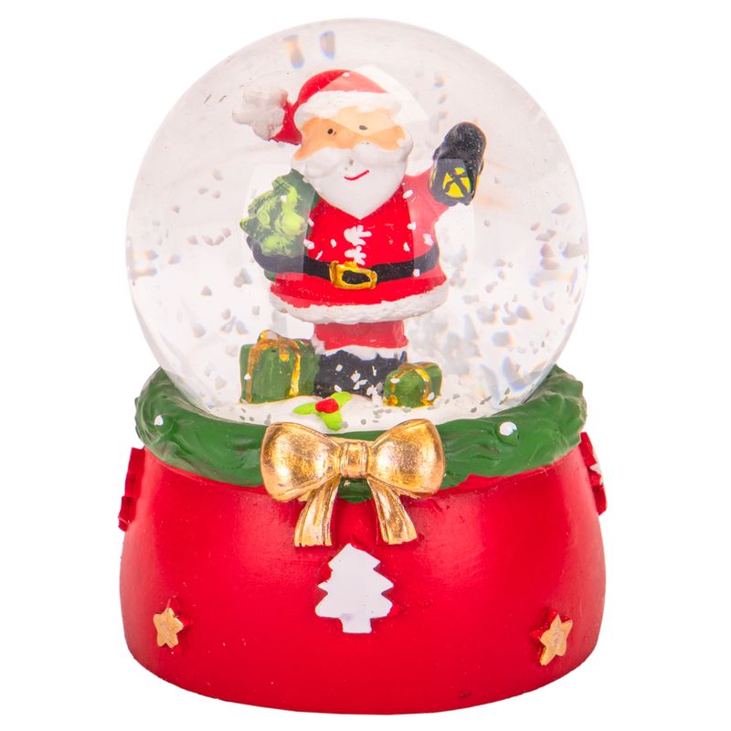 GLOBO DE NIEVE NAVIDEÑO 10CM ALTURA 7CM DIAMETRO