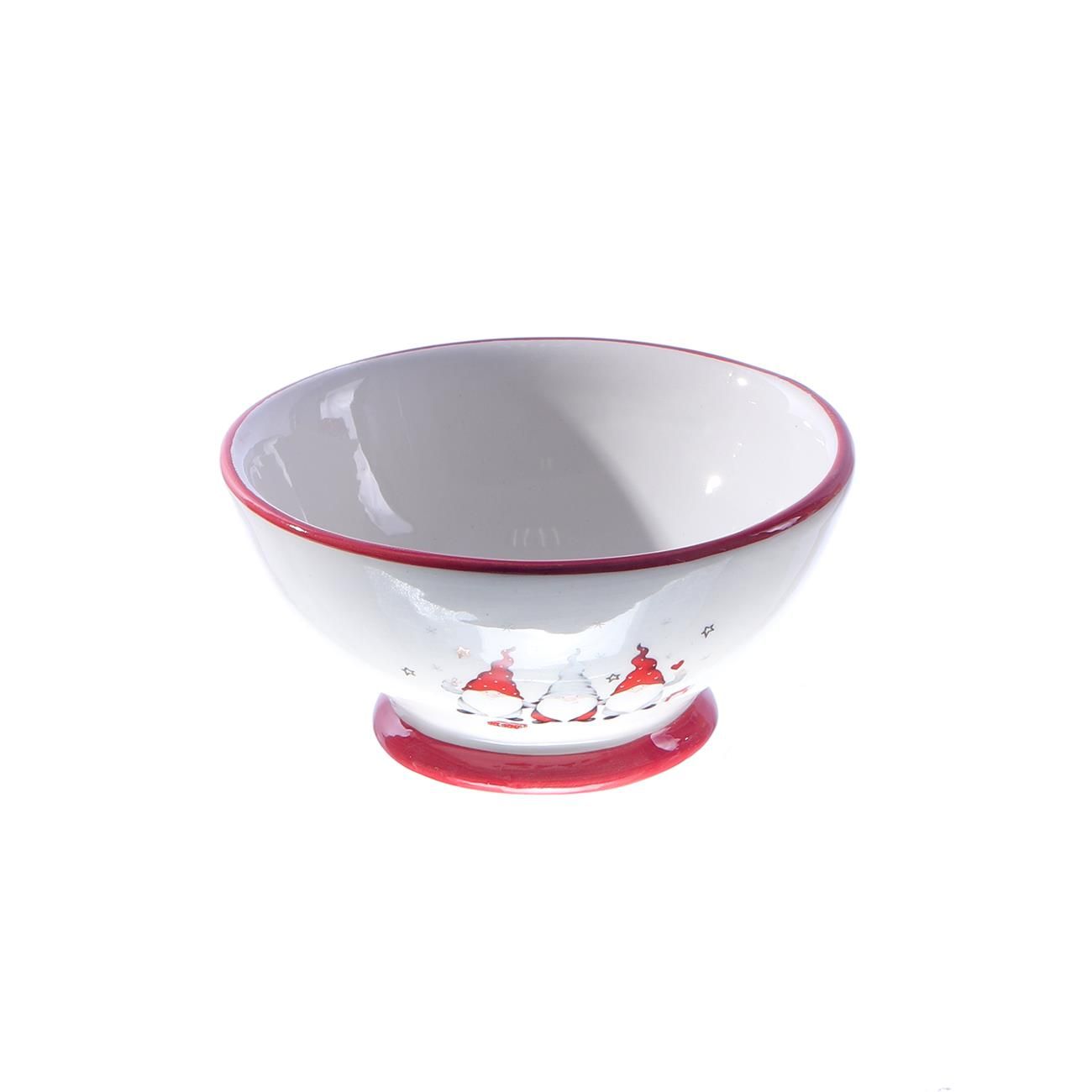 BOWL NAVIDEÑO DE CERAMICA14.5X14.5X7.2
