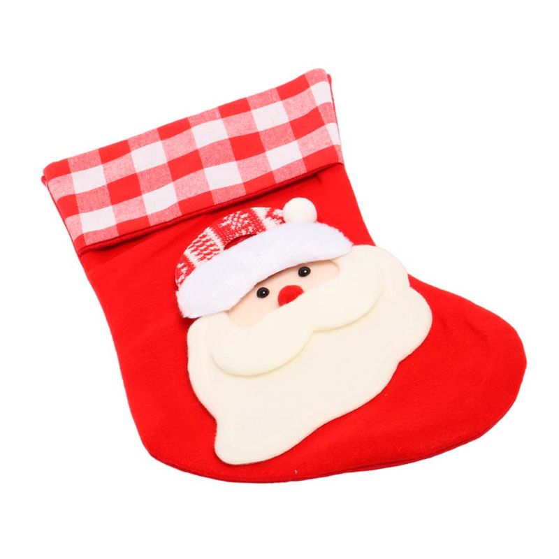 BOTA NAVIDEÑA ROJA CON PAPÁ NOEL