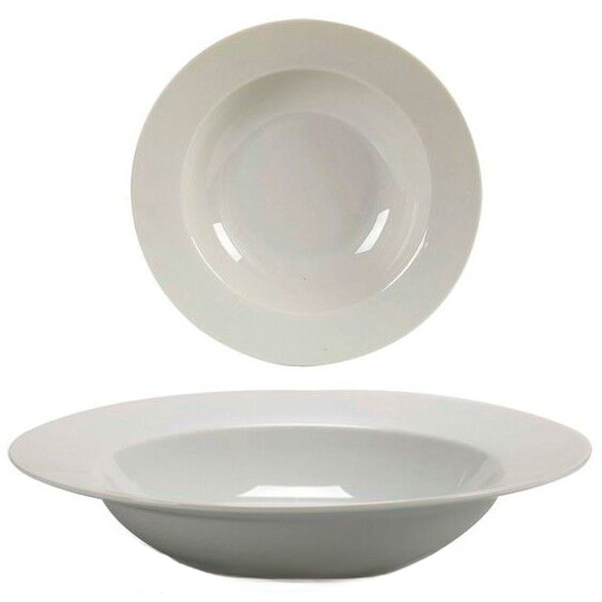 PLATO DE PORCELANA HONDO BL 21CM 
