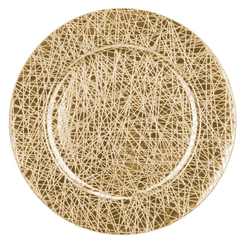 SOUSPLAT REDONDO DE LUJO 33CM TRABAJADO EN ALTO RELIEVE DORA