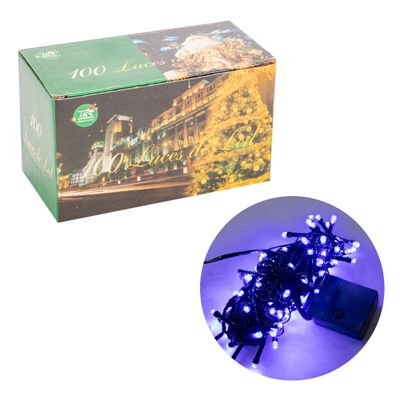 LUCES PISCA PISCA 100LED 7MTS 220V AZUL