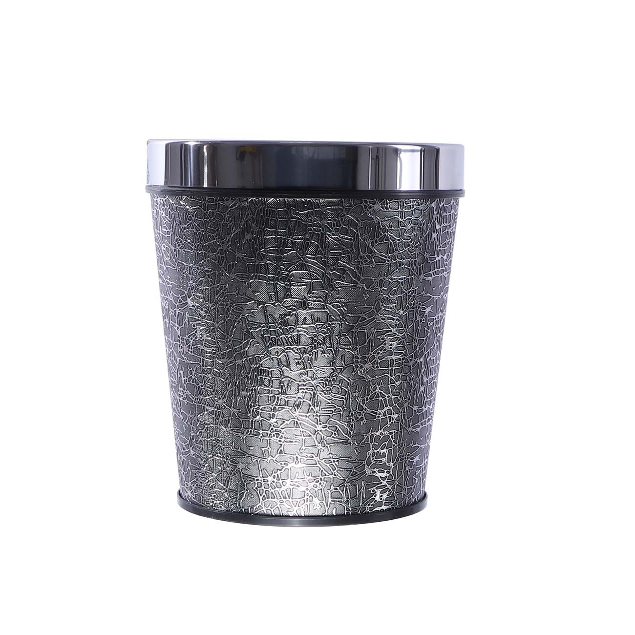 BASURERO PLAST.RED.NEGRO 25CM