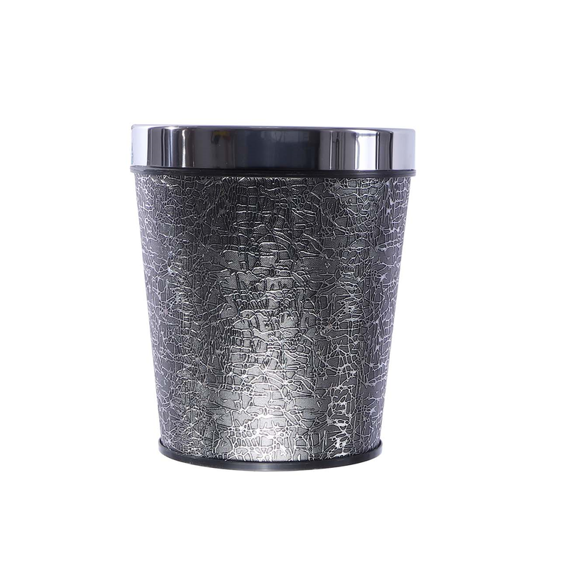 BASURERO PLAST.RED.NEGRO 25CM