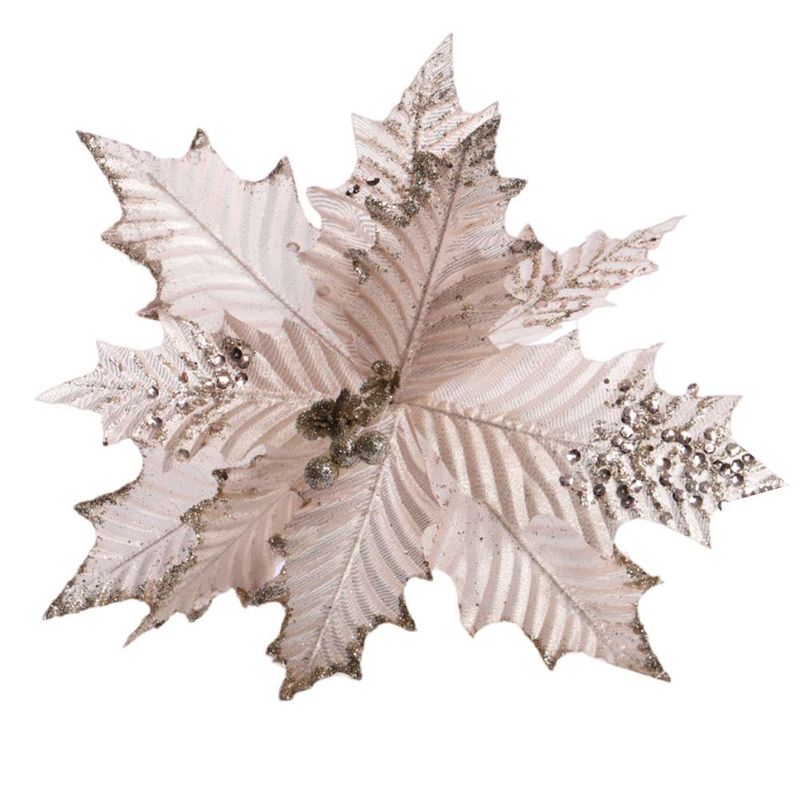 FLOR NAVIDEÑA DORADA
