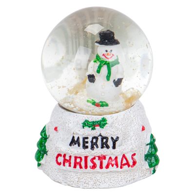 GLOBO DE NIEVE NAVIDEÑO MUÑECO DE NIEVE