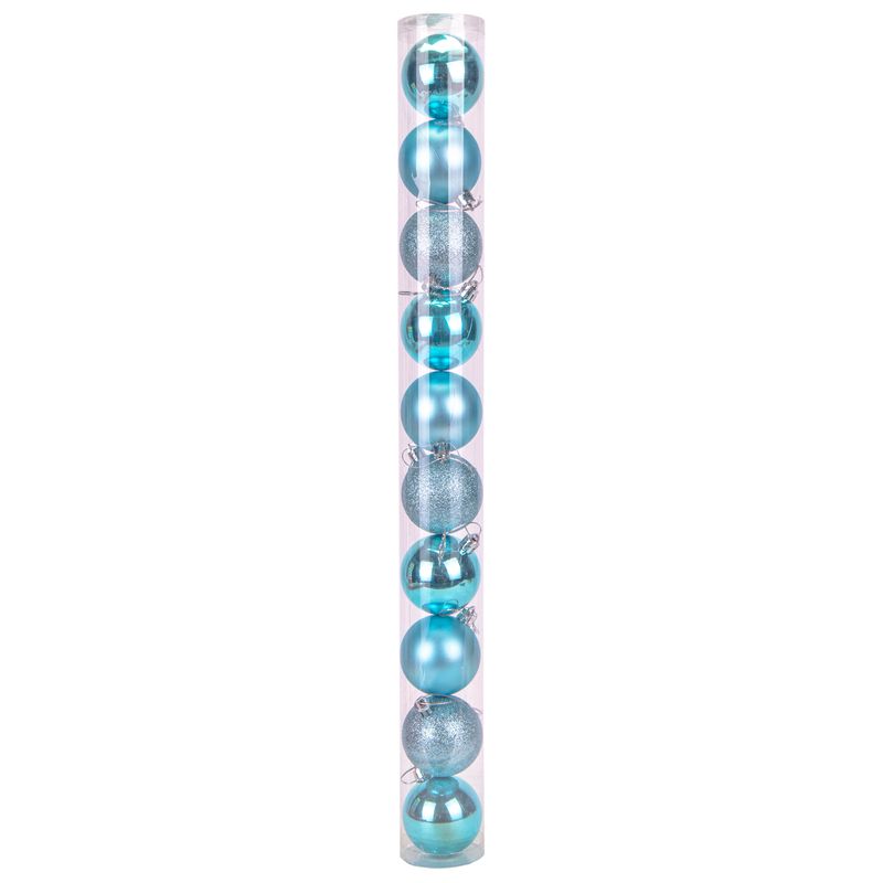 BOLA NAVIDEÑA AZUL DIFERENTES TONOS 10PCS 5CM