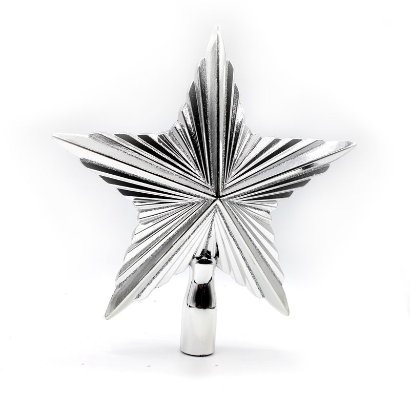 ESTRELLA PLATEADA PARA ARBOL NAVIDEÑO