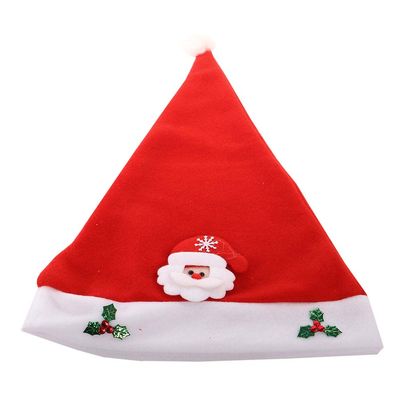 GORRO NAVIDEÑO ROJO CON PAPÁ NOEL