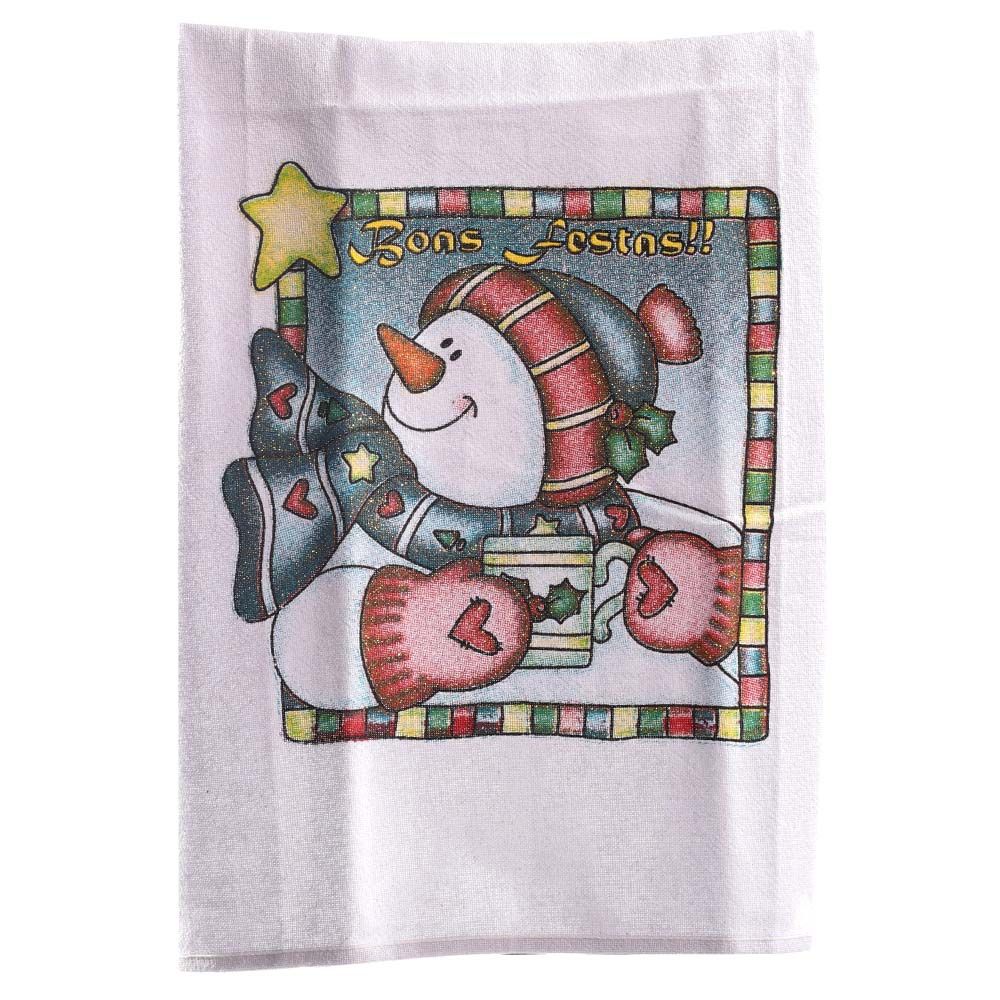 TRAPO NAVIDEÑO BORDADO 43X17