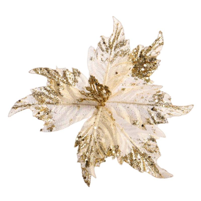 FLOR NAVIDEÑA DORADA