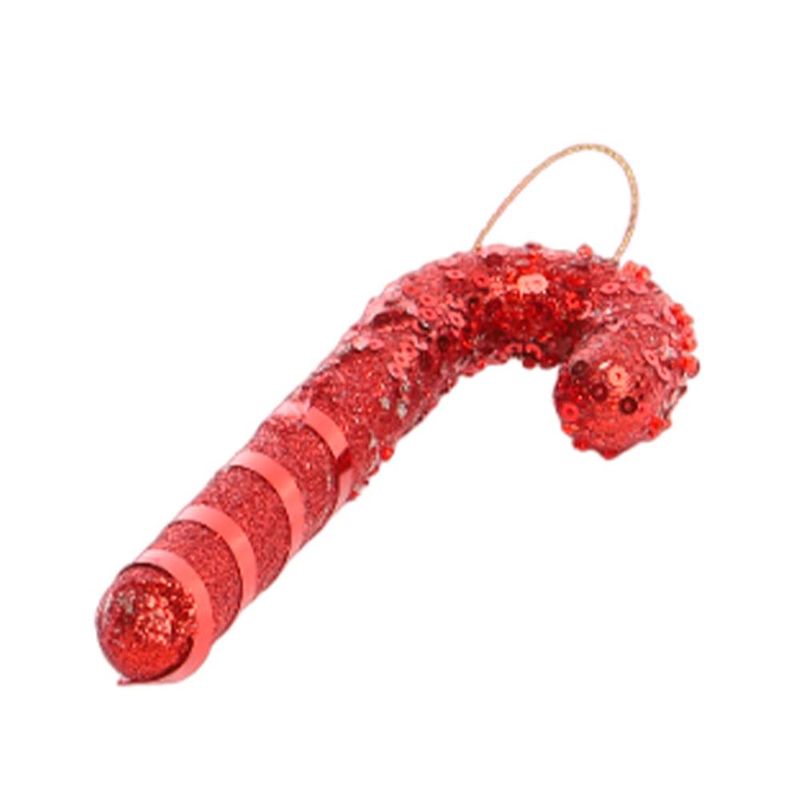 BASTON DE NAVIDAD 13CM ROJO